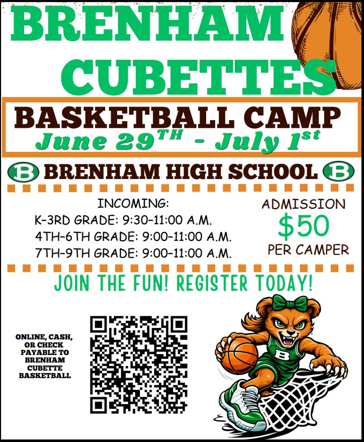 Brenham Cubettes Basketball Camp